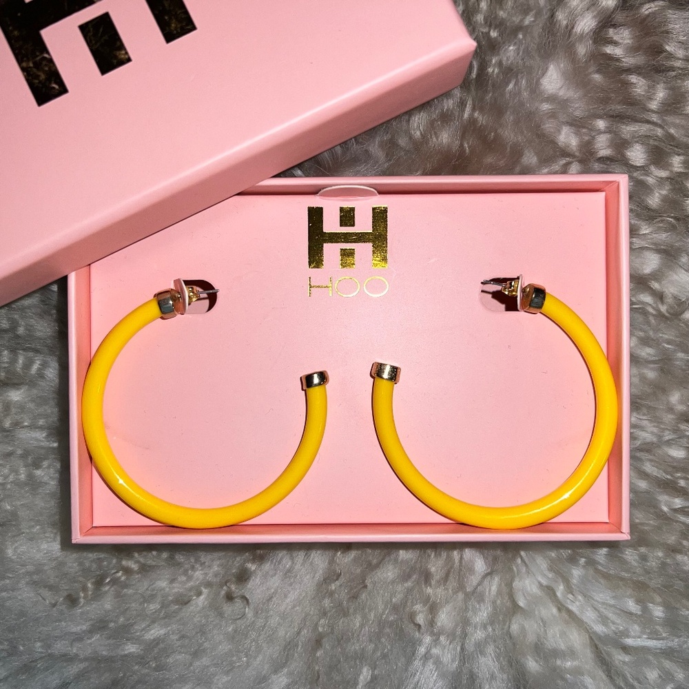 Hoo Hoops 2" Hoop Earrings - Sunset